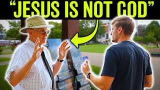 Christian Challenges Jehovahs Witnesses on College Campus [upl. by Aneertak]