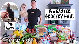 Short TRIP AWAY amp Pre Easter GROCERY HAUL  Large Family of 13 Daily Vlog [upl. by Ottavia]