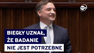 quotNikt mnie nie badałquot  Ziobro zaskoczony zapowiedzią wezwania go przed komisję ds Pegasusa TVN24 [upl. by Kimura]