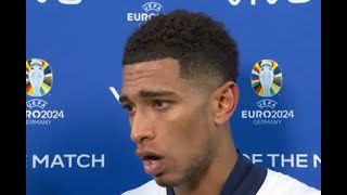 Jude Bellingham Post Match Interview England vs Slovakia 21 [upl. by Naellij198]