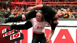 Top 10 Raw moments WWE Top 10 October 15 2018 [upl. by Meadows]