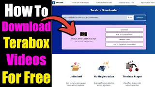 Terabox Player Online  Play Terabox Video Online For Free  Saveteracom [upl. by Nefets336]