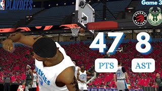 Domination Giannis amp Dame Have No Answer For Goose🤞🏾🏆  1st Round Game 3 [upl. by Sydalg]