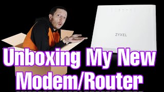 Unboxing my new zyxel dx3301t0 vdsl wifi 6 modem router [upl. by Kingsbury]