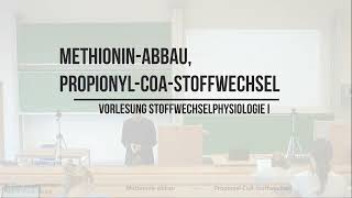 Methionin Abbau  PropionylCoAStoffwechsel [upl. by Muhcon671]