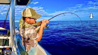 Fishing 25 miles out on a 24ft Bay Boat When I Caught THISCatch Clean Cook [upl. by Gemperle]