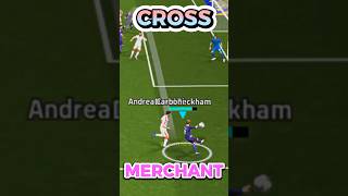 Cross Merchant☠️😈😮‍💨 efootball shorts pes [upl. by Eadrahc365]