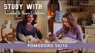 Study with Lorelai amp Rory Gilmore 📕 Gilmore Girls 🏡  POMODORO 5010 [upl. by Aisauqal]