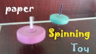 How to make a Paper Spinning Toy  Making toy [upl. by Aseel852]