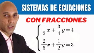 Sistemas de Ecuaciones con Fracciones Método de sustitución [upl. by Romelle]