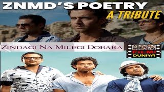 Zindagi Na Milegi Dobara All Poetry  Imraans Poems  Farhan Akhtar Voice amp Writer Javed Akhtar [upl. by Wardlaw702]