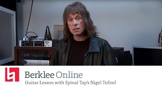 Berklee Online Guitar Lesson with Spinal Taps Nigel Tufnel [upl. by Ergener]