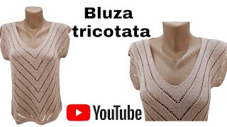 Bluza tricotata Simplitate și eleganta [upl. by Rheingold964]