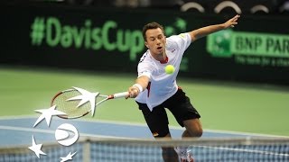 Highlights Philipp Kohlschreiber GER v Roberto Bautista Agut ESP [upl. by Onivla]