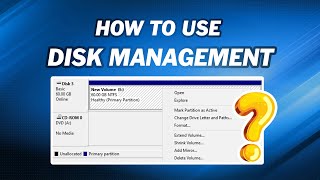 How to Use Windows 10 Disk Management  Free Partition Manager [upl. by Buchheim]