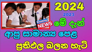 මේ දැන් ආපු සාමාන්‍ය පෙළ ප්‍රතිඵල බලන හැටි 2024  OL Result Exam 2024 [upl. by Odlanyer]