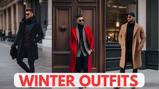 ❄️🕴️Casual Gentleman Winter Outerwear Ideas Mens Coat Fashion Outfits Showcase 🧥👞 [upl. by Nairdad224]