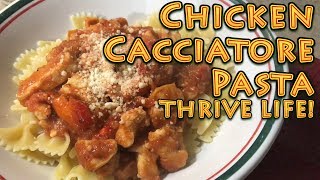 Chicken Cacciatore Pasta THRIVE LIVE Recipe [upl. by Aitas]