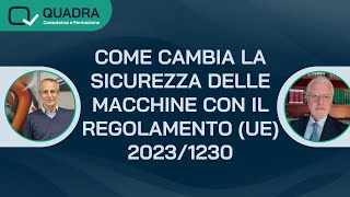 Corso MC58  Come cambia la sicurezza delle macchine con il regolamento UE 20231230 [upl. by Aitnwahs]