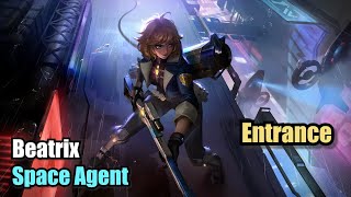 Beatrix Space Agent Skin Starlight Entrance Upscale 4K Mobile Legends MOBILELEGENDS [upl. by Zetniuq]