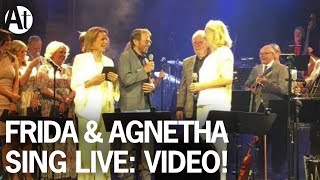 ABBA REUNION Frida amp Agnetha sing The Way Old Friends Do LIVE at Berns Stockholm June 2016 [upl. by Danni808]