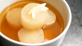 How to cook daikon radish  daikon nimono using dashi stock 😮 EASY [upl. by Roarke]