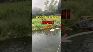 Long shot fishing using slingshot🐟may pang ulam na😱 [upl. by Ainot]