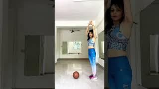 Full body strengthening exercises with Medicine Ball 🏀fitness corepower fullbodyworkout legday [upl. by Doownyl]