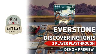 Everstone Discovering Ignis  Board Game  Playthrough  Preview [upl. by Manuel]