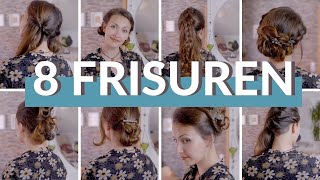 8 schnelle und einfache Sommerfrisuren für lange Haare [upl. by Aylat]