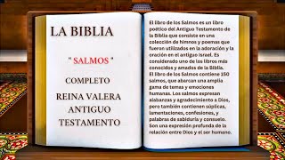 ORIGINAL LA BIBLIA EL LIBRO DE LOS quot SALMOS quot COMPLETO REINA VALERA ANTIGUO TESTAMENTO [upl. by Dnumyar]