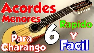 acordes menores para charango rápido y fácil La menor [upl. by Burnie]