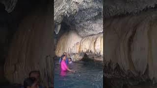 Inside the Tolantongo cave waterfall Grutas Tolantongo Mexico [upl. by Connelley]