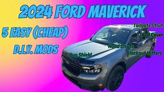 2024 Ford Maverick Top 5 Cheap and Easy Mods [upl. by Angadresma465]