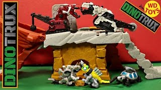 Dinotrux Construction Vs Destruction Mega Pack 5 Dinosaur Trucks Unboxing Review By WD Toys [upl. by Aicenet]