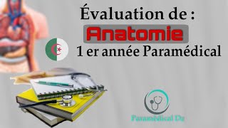 Évaluation Anatomie سنة أولى شبه طبي paramédical مع الأجوبة [upl. by Luke]