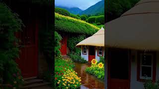 Gentle Rain amp Beautiful Scenery rain asmr relaxing short shorts [upl. by Pokorny]