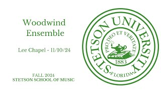 Woodwind Ensembles  Lee Chapel 1192024 [upl. by Annawoj]