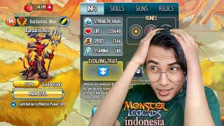 Barbatos Rex Level 1150 Monster Legends INDONESIA [upl. by Ettennil846]