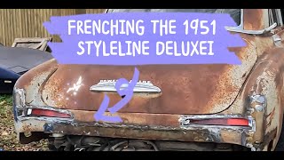 Frenching the 1951 styline deluxe taillights [upl. by Avehstab]