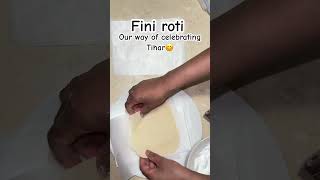 Easy fini roti recipe  happydiwali shortvideo funny trending food diwalirecipe finiroti [upl. by Fital]