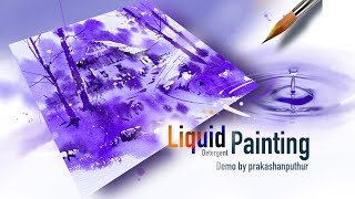 How to paint with liquid detergent  A painting experiment [upl. by Androw480]