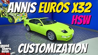 Annis Euros X32 HSW Customization  GTA Online [upl. by Gosney331]