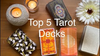 Top 5 Tarot decks [upl. by Damha380]