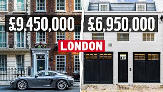 Inside a £9450000 Period House in London’s Mayfair VS a £6950000 Mews House in South Kensington [upl. by Martella]