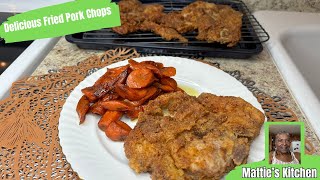 Delicious Mustard Coated Pork Chops Matties Kitchen [upl. by Nikoletta997]