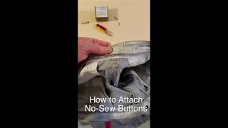 How to Attach NoSew Buttons for SuspUnders long version [upl. by Nyrad]