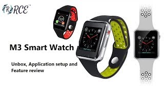 RCE M3 Smart Watch Overview and Application Setup [upl. by Oyek]