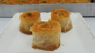 Baklava Yufkasından Kadayıf Sarma TarifiKolay Baklava TarifleriGurbetinmutfagi [upl. by Arnuad]