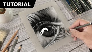 How to Draw REALISTIC Eye  Step by Step [upl. by Gilba]